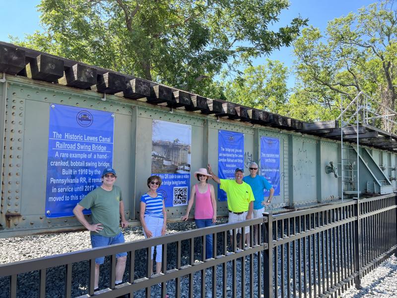 Lewes Junction Railroad & Bridge Association board members are (l-r) Randy Voith, Cathy Tatman, Andrea Brock, David Ludlow and Robert Kennedy. SUBMITTED PHOTOS
